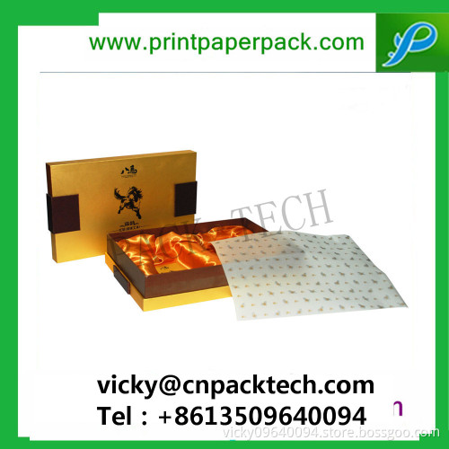 Luxurious Embossing Hot Foil Satin Lined Jewelry Packaging Box Watch Box Wine Box